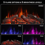 (Open Box) Eternal Flame EF26-LG Smart Electric Fireplace Logs, WiFi Enabled