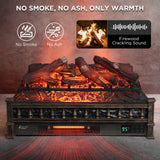 (Open Box) Eternal Flame EF26-LG Smart Electric Fireplace Logs, WiFi Enabled