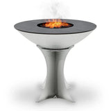 Arteflame 40″ Platinum Series — Stainless Fire Bowl Flat-Top Grill with Euro Base (Stainless or Powder-Coated: Black/Red/Yellow)