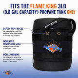 Flame King Propane Gas Hauler for 3lb (0.8gal) Propane Tank Insulated Protective Carry Case
