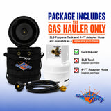 Flame King Propane Gas Hauler for 3lb (0.8gal) Propane Tank Insulated Protective Carry Case