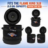 Flame King Propane Gas Hauler for 3lb (0.8gal) Propane Tank Insulated Protective Carry Case