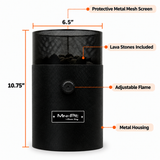 Flame King Smokeless Portable Mini Tabletop Fire Pit Dual Fuel Propane and Butane