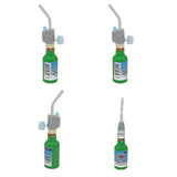 Flame King 1/4 lb Refillable Mini Propane Tank Cylinder - 2-Pack Eco Friendly Tank