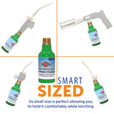 Flame King 1/4 lb Refillable Mini Propane Tank Cylinder - 2-Pack Eco Friendly Tank