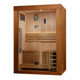 Golden Designs Sundsvall Traditional Sauna – Canadian Red Cedar Interior and Pacific Premium Clear Cedar Exterior | GDI-7289-02 / Sundsvall | 2 Person