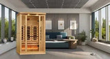 Golden Designs Full Spectrum Infrared Sauna with Himalayan Salt Bar | GDI-8020-03 | 2 Persons