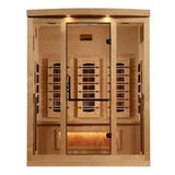 Golden Designs Full Spectrum Infrared Sauna with Himalayan Salt Bar | GDI-8030-03 | 3 Persons
