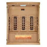 Golden Designs Full Spectrum Infrared Sauna with Himalayan Salt Bar | GDI-8030-03 | 3 Persons