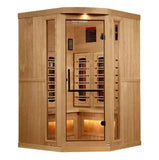 Golden Designs Full Spectrum Infrared Sauna with Himalayan Salt Bar | GDI-8035-03 | 3 Persons