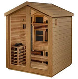 Golden Designs Loviisa Outdoor Hybrid Sauna – Canadian Red Cedar Interior | GDI-8523-01 Loviisa | 3 Persons