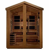 Golden Designs Kaskinen Outdoor Hybrid Sauna – Canadian Red Cedar Interior | GDI-8526-01 Kaskinen | 6 Person