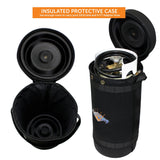 Flame King Propane Gas Hauler Kit 10lb Propane Tank, Adapter Hose and Insulated Protective Carry Case