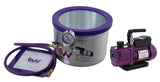 BVV 2 Gallon Aluminum Side Mount Vacuum Chamber and Vacuum Pump Kit