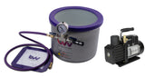 BVV 3 Gallon SS Wide Side Mount Vacuum Chamber and Vacuum Pump Kit