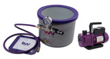 BVV 3 Gallon SS Wide Side Mount Vacuum Chamber and Vacuum Pump Kit