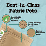 GeoPot Grow Bags - Tan