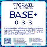 Grail Nutrients Base+ (0-3-3) Plant Fertilizer