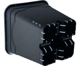 Active Aqua 12" x 12" Square Black Pot, 12" Tall, case of 24