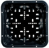 Active Aqua 9" x 9" Square Black Pot, 10" Tall, case of 24