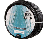 Active Aqua 1/2" ID Black Tubing 100'
