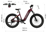 HOVSCO HovAlpha 26" Step-Thru Fat Tire Ebike