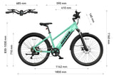 HOVSCO HovCity 27.5" Step-Thru Cruiser Electric Bike For Adults