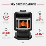 ComfortBilt HP21-SS Pellet Stove - Stainless Steel Trim