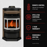 ComfortBilt HP22-N SS Pellet Stove Brown