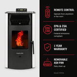 ComfortBilt HP50S Pellet Stove - Arctic White