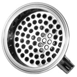 Hemispherical Filter Plate Reducer with 1/4" FNPT Side Port