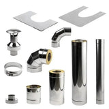 Huum Thru-Wall Chimney Kit Sauna Wood Stove Chimney Set