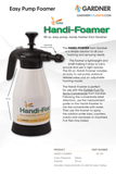 Gardner Handi-Foamer HF-50 – Compact 50 oz. Foaming Sprayer for Fruit Fly Control & Sanitation