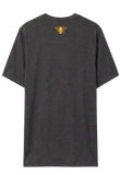 Heather Charcoal Abstract Flowers Short Sleeve Shirt