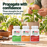 Hormex Rooting Powder Variety Pack #1, #3 & #8 - Three 3/4 oz Bottles