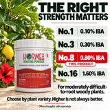 Hormex Rooting Powder #8 (0.80% IBA) - For Moderately Difficult-to-Root Woody Cuttings