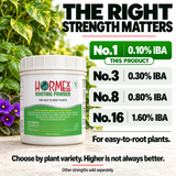 Hormex Rooting Powder #1 (0.10% IBA) - For Easy-to-Root Plant Cuttings