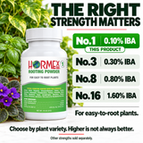 Hormex Rooting Powder #1 (0.10% IBA) - For Easy-to-Root Plant Cuttings