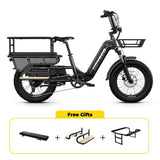HOVSCO HovCart 20“ Step-Thru Electric Fat Tire Cargo Bike