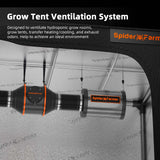 Spider Farmer Ventilation Kit 4" Inline Duct Fan with Temperature Humidity Controller