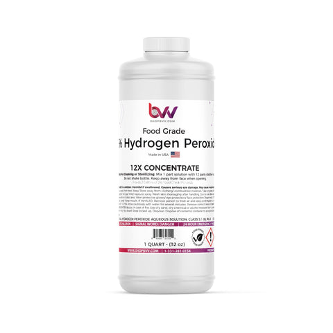 BVV™ 35% Food Grade Hydrogen Peroxide H2O2 (Food Grade) - 1 Quart