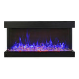 Amantii Tru-View XL XT 50 Inch Indoor Outdoor 3 Sided Electric Fireplace