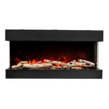 Amantii 60 Inch Tru-View Slim Smart Indoor Outdoor 3 Sided Electric Fireplace