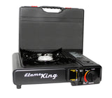 Flame King Portable Butane & Propane Gas Stove with Single Burner