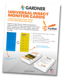 Gardner FlyWeb Universal Insect Monitor Cards, Blue/Yellow - FW-74 - Box of 10 Packs