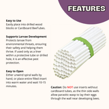 Spring Inserts for Mason Bees - 8mm