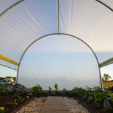 10' x 12' Backyard Greenhouse Kit with Scissor Door & Roll-Up Sides