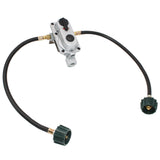 Flame King 2-Stage Auto Changeover LP Propane Gas Regulator with Two 18-inch Pigtails for RVs, Vans, Trailers