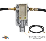 Flame King 2-Stage Auto Changeover LP Propane Gas Regulator with Two 18-inch Pigtails for RVs, Vans, Trailers