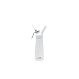 White Kitchen Whip Aluminum Dispenser 1 Pint & 1 Liter